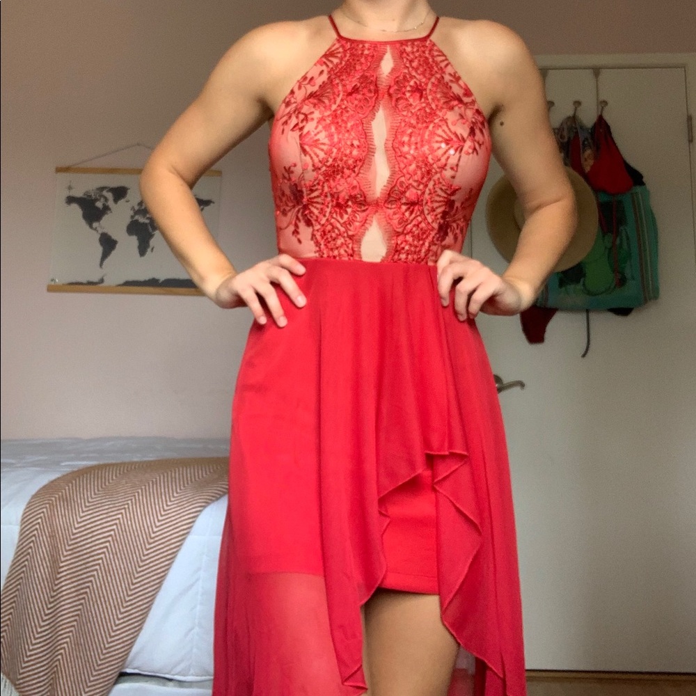 Red dress
